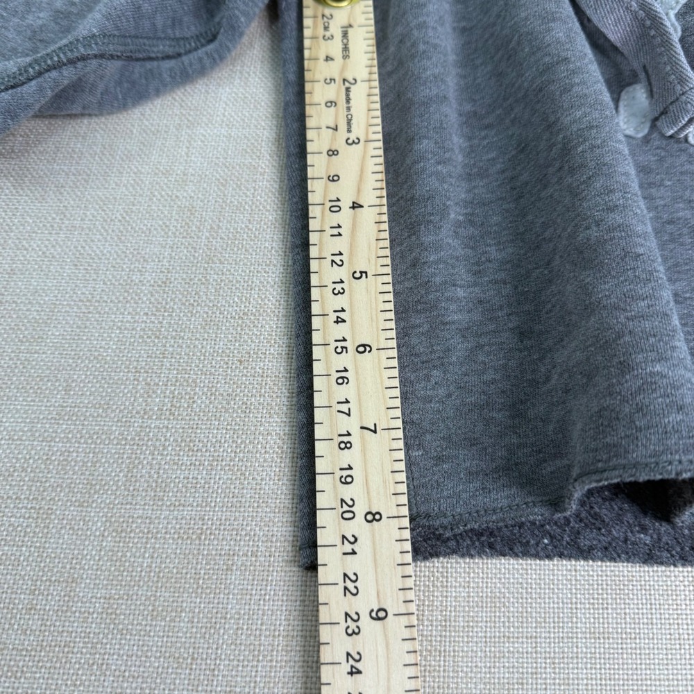 Abercrombie & Fitch Mens XS Gray Heritage Logo Fleece Sweat Shorts Raw Hem 0339 - Picture 5 of 6